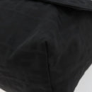 FENDI Zucca Canvas Schultertasche Schwarz Silber Auth 177493A-14