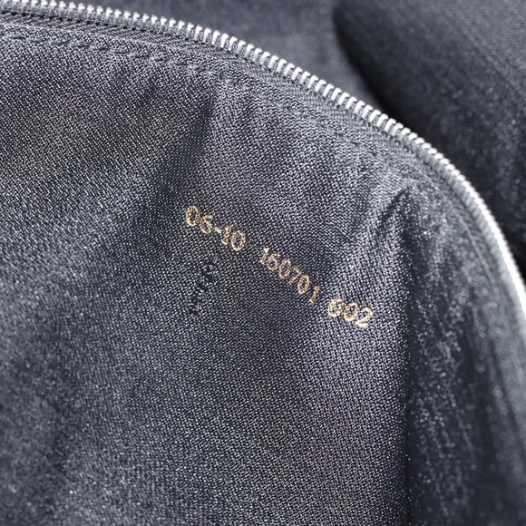 FENDI Zucca Canvas Schultertasche Schwarz Silber Auth 177493A