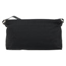 FENDI Zucca Canvas Shoulder Bag Black Silver Auth 177493A-3