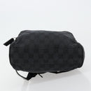 GUCCI GG Canvas Backpack Black Silver 019 0352 Auth 177495A-11