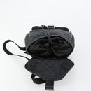 GUCCI GG Canvas Backpack Black Silver 019 0352 Auth 177495A-17