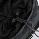 GUCCI GG Canvas Backpack Black Silver 019 0352 Auth 177495A-18