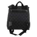 GUCCI GG Canvas Backpack Black Silver 019 0352 Auth 177495A-3