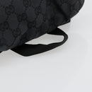 GUCCI GG Canvas Backpack Black Silver 019 0352 Auth 177495A-7