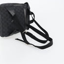 GUCCI GG Canvas Backpack Black Silver 019 0352 Auth 177495A-9