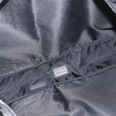 PRADA Pouch Nylon Silver Black Auth 177496A-10