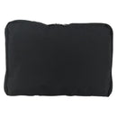 PRADA Pouch Nylon Silver Black Auth 177496A-13