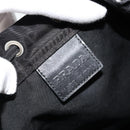 PRADA Purse Pouch Nylon Black Silver Auth 177497A-10