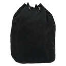 PRADA Purse Pouch Nylon Black Silver Auth 177497A-2