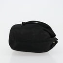 PRADA Purse Pouch Nylon Black Silver Auth 177497A-3