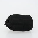 PRADA Purse Pouch Nylon Black Silver Auth 177497A-4