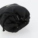PRADA Purse Pouch Nylon Black Silver Auth 177497A-5