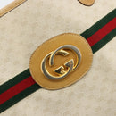 GUCCI GG Supreme Web Sherry Line Bag PVC Ivory Red 002 904 0131 Auth 177498-14