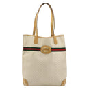 GUCCI GG Supreme Web Sherry Line Bag PVC Ivory Red 002 904 0131 Auth 177498-2