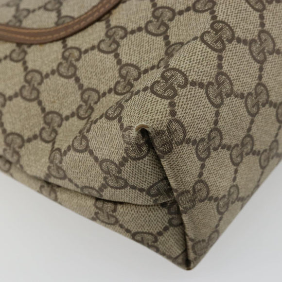 GUCCI GG Supreme Web Sherry Line Bag PVC Beige Red Green 39 02 003 Auth 177499
