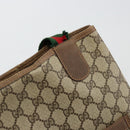 GUCCI GG Supreme Web Sherry Line Bag PVC Beige Red Green 39 02 003 Auth 177499-15