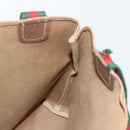 GUCCI GG Supreme Web Sherry Line Bag PVC Beige Red Green 39 02 003 Auth 177499-18
