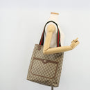 GUCCI GG Supreme Web Sherry Line Bag PVC Beige Red Green 39 02 003 Auth 177499-22