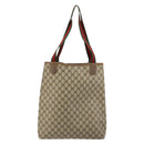 GUCCI GG Supreme Web Sherry Line Bag PVC Beige Red Green 39 02 003 Auth 177499-3