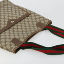 GUCCI GG Supreme Web Sherry Line Bag PVC Beige Red Green 39 02 003 Auth 177499-6