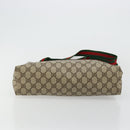 GUCCI GG Supreme Web Sherry Line Bag PVC Beige Red Green 39 02 003 Auth 177499-9