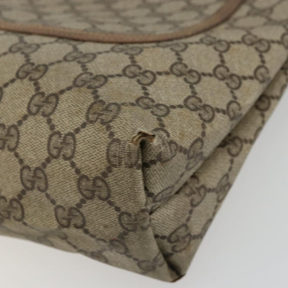 GUCCI GG Supreme Web Sherry Line Bag PVC Beige Red Green 39 02 003 Auth 177501