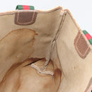 GUCCI GG Supreme Web Sherry Line Bag PVC Beige Red Green 39 02 003 Auth 177501-19
