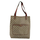 GUCCI GG Supreme Web Sherry Line Bag PVC Beige Red Green 39 02 003 Auth 177501-2