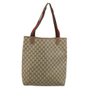 GUCCI GG Supreme Web Sherry Line Bag PVC Beige Red Green 39 02 003 Auth 177501-3
