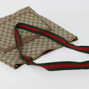 GUCCI GG Supreme Web Sherry Line Bag PVC Beige Red Green 39 02 003 Auth 177501-6
