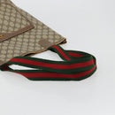 GUCCI GG Supreme Web Sherry Line Bag PVC Beige Red Green 39 02 003 Auth 177501-7