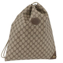 GUCCI GG Supreme purse Shoulder Bag PVC Beige Gold 97 19 302 Auth 177502-1