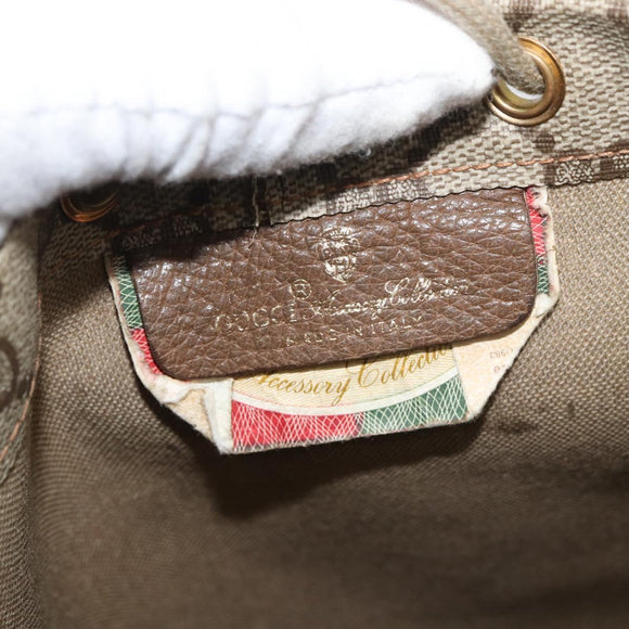 GUCCI GG Supreme purse Shoulder Bag PVC Beige Gold 97 19 302 Auth 177502