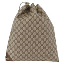 GUCCI GG Supreme purse Shoulder Bag PVC Beige Gold 97 19 302 Auth 177502-2