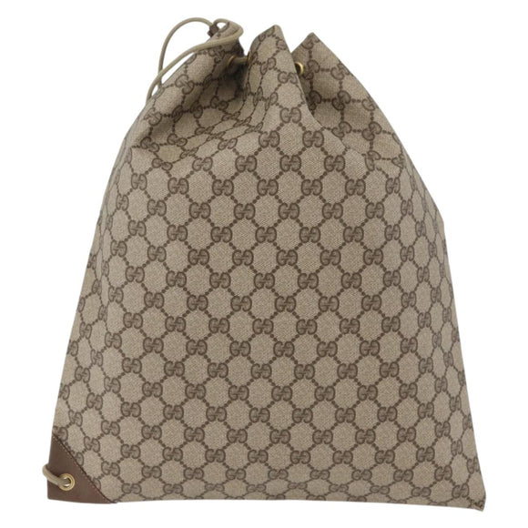 GUCCI GG Supreme purse Shoulder Bag PVC Beige Gold 97 19 302 Auth 177502