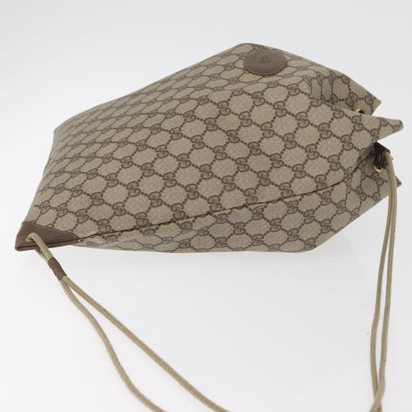 GUCCI GG Supreme purse Shoulder Bag PVC Beige Gold 97 19 302 Auth 177502