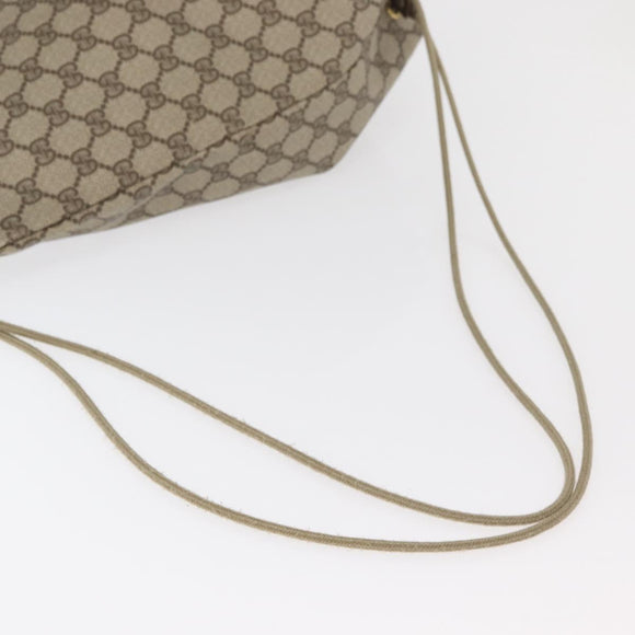 GUCCI GG Supreme purse Shoulder Bag PVC Beige Gold 97 19 302 Auth 177502