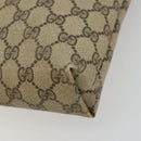 GUCCI GG Supreme Web Sherry Line Tote Bag PVC Beige Red Green Auth 177505-8