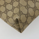 GUCCI GG Supreme Web Sherry Line Tote Bag PVC Beige Red Green Auth 177505-15