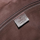 GUCCI GG Canvas Shoulder Bag Beige Silver 145857 Auth 177506-15