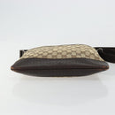 GUCCI GG Canvas Shoulder Bag Beige Silver 145857 Auth 177506-9