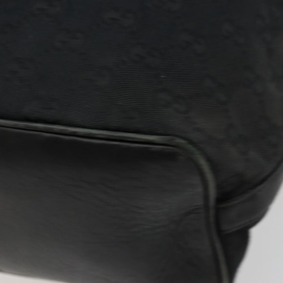 GUCCI GG Canvas Shoulder Bag Black Silver 001 4287 Auth 177507