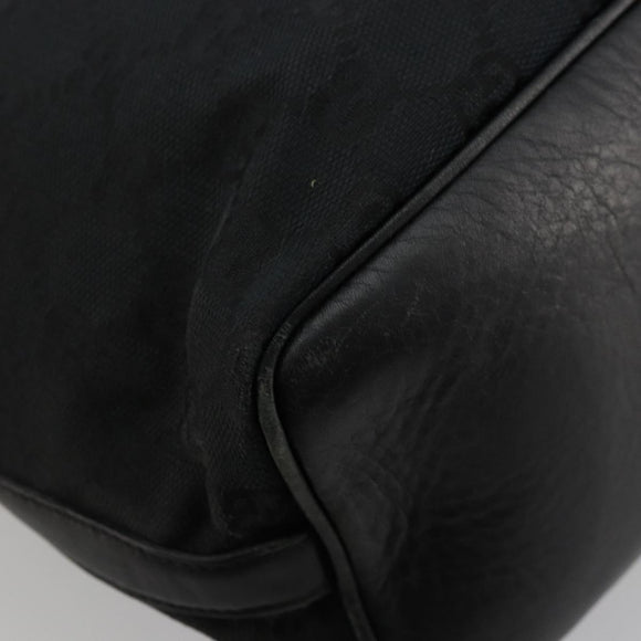 GUCCI GG Canvas Shoulder Bag Black Silver 001 4287 Auth 177507