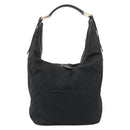 GUCCI GG Canvas Shoulder Bag Black Silver 001 4287 Auth 177507-13