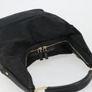 GUCCI GG Canvas Shoulder Bag Black Silver 001 4287 Auth 177507-6