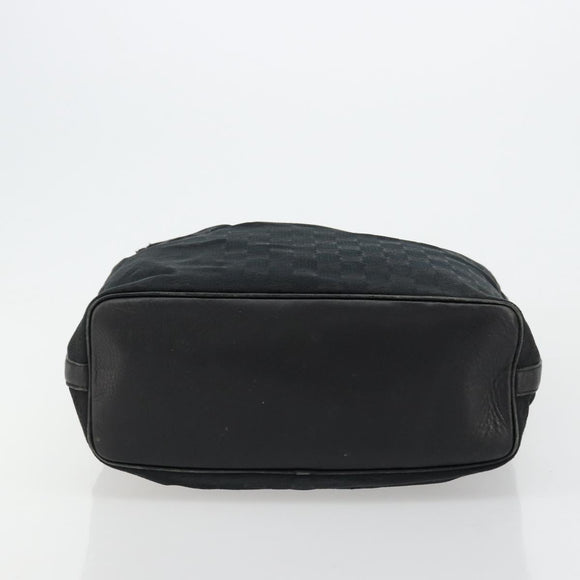 GUCCI GG Canvas Shoulder Bag Black Silver 001 4287 Auth 177507