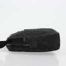 GUCCI GG Canvas Shoulder Bag Black Silver 122759 Auth 177508-5