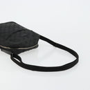 GUCCI GG Canvas Shoulder Bag Black Silver 122759 Auth 177508-7