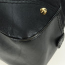 GUCCI GG Canvas Hand Bag Black Gold 211967 Auth 177510V-11