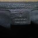 GUCCI GG Canvas Hand Bag Black Gold 211967 Auth 177510V-17